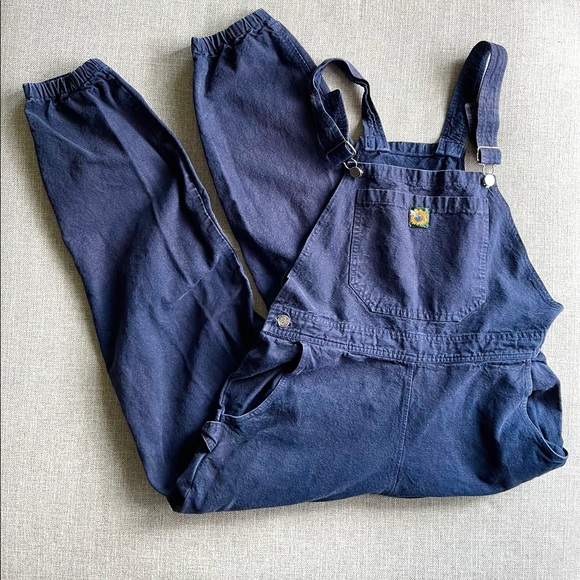 SOLD dark blue jogger overalls - Picture 2 of 2